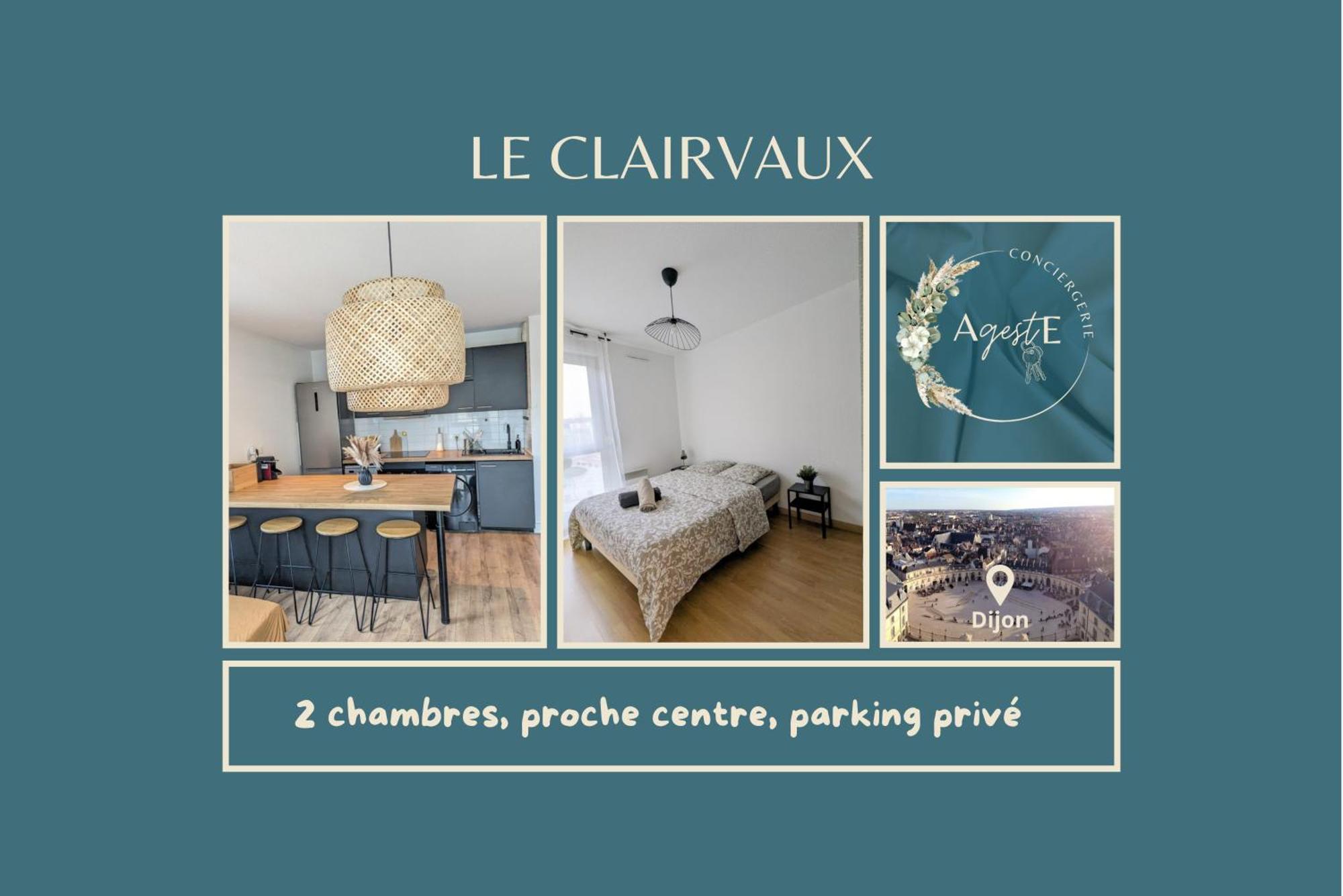 Le Clairvaux - Proche Centre Avec 1 Place En Parking Souterrain Dijon Ngoại thất bức ảnh